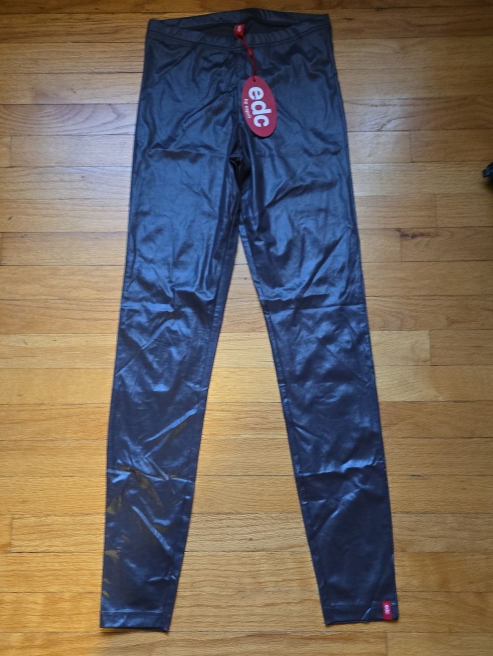 EDC by Esprit Women's Black Shiny Leggings